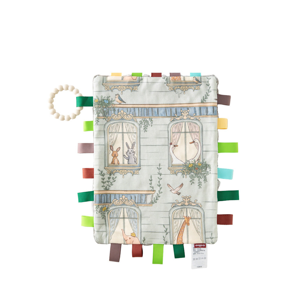 Baby Security Blanket with Soft Minky Dots | Taggie Comfort Lovey for Easy Gripping