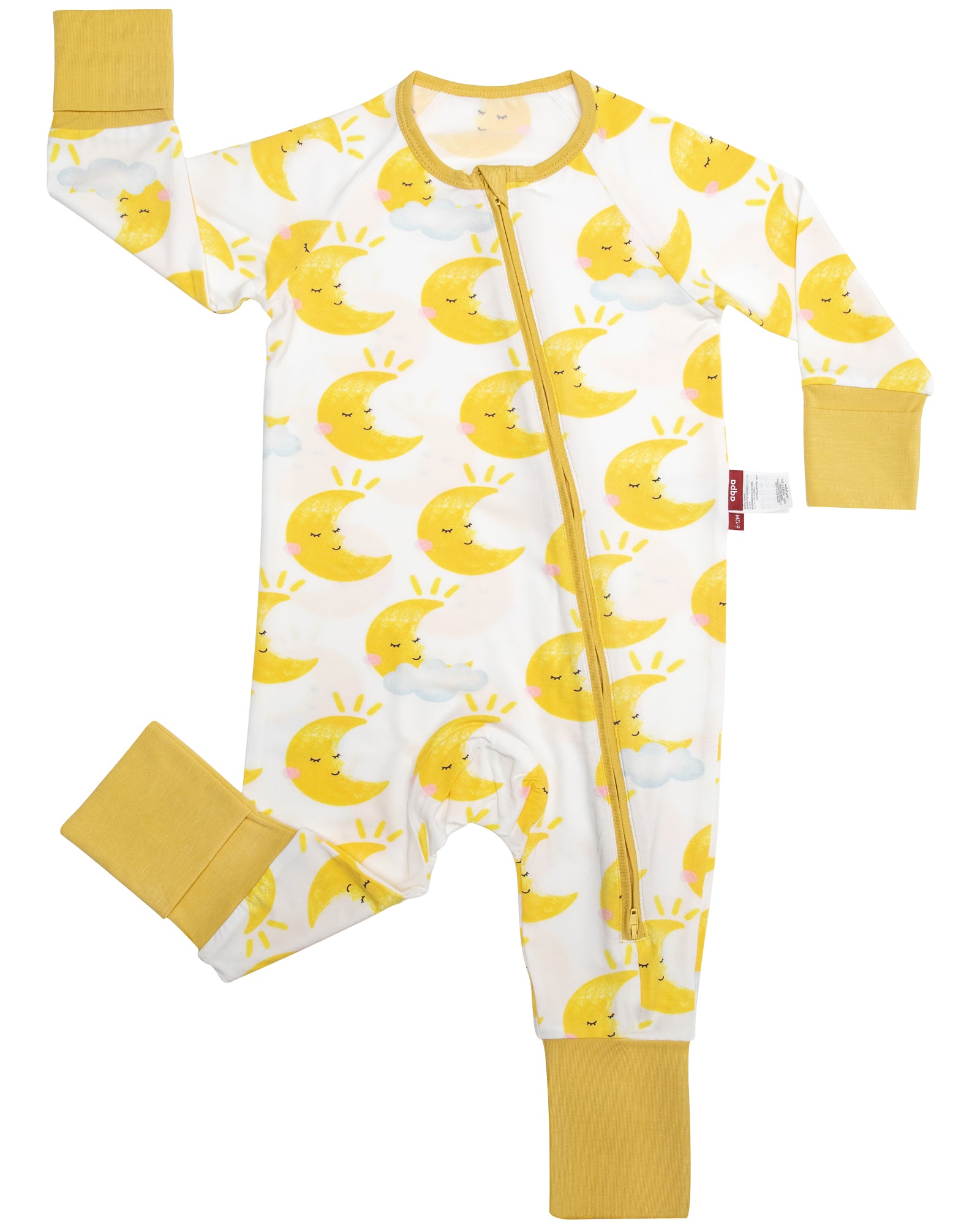 Cloud-Soft Bamboo Zip-Up Onesie — Breathable, Stretchy, All-Day Comfort